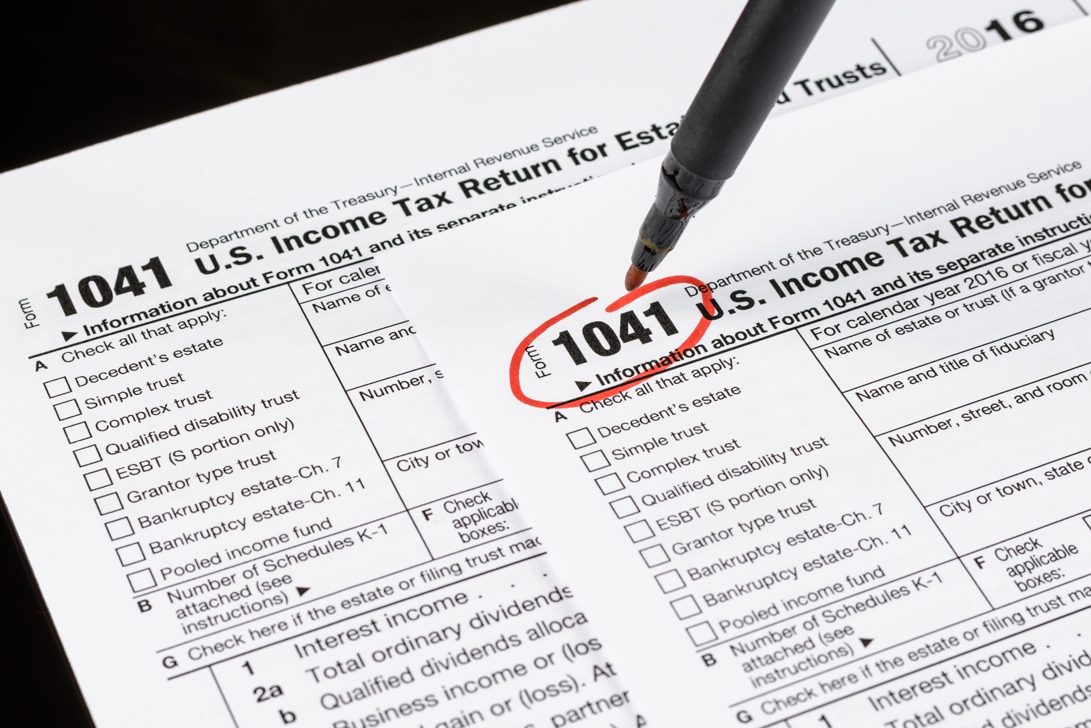 IRS Form 1041: Estates and Trusts That Must File - Werner Law Firm